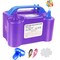 Electric Balloon Pump Portable Balloon Pump Electric Air Balloon Pump Electric Balloon Inflator, Balloon Decorations for Birthday Parties, Weddings, Festivals and Party(Purple)